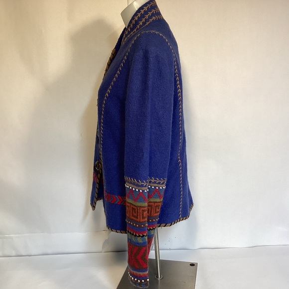 Coldwater Creek women’s wool southwest jacket size Medium. - Picture 4 of 13